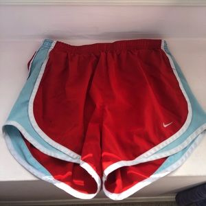 GREAT CONDITION RED AND BLUE NIKE SHORTS